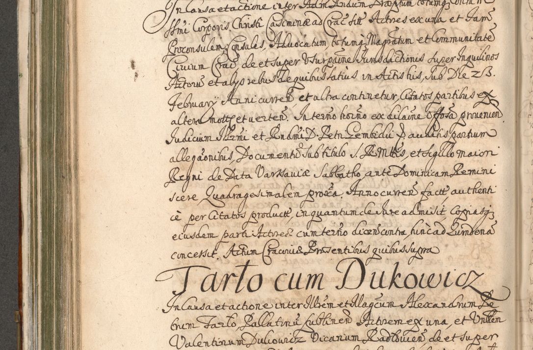 Zdjęcie nr 546 dla obiektu archiwalnego: Acta actorum, decretorum, sententiarum, erectionum, confirmationum, institutionum, resignationum, constitutionum, provisionum, quietationum, submissionum, protestationum, substitutionum R. D. Petri Gembicki, episcopi Cracoviensis, ducis Severiae in a. D. 1650 et 1651 acticatorum. Volumen V