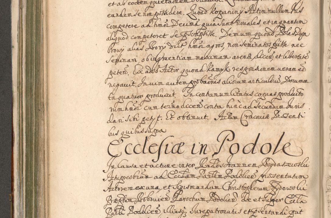 Zdjęcie nr 542 dla obiektu archiwalnego: Acta actorum, decretorum, sententiarum, erectionum, confirmationum, institutionum, resignationum, constitutionum, provisionum, quietationum, submissionum, protestationum, substitutionum R. D. Petri Gembicki, episcopi Cracoviensis, ducis Severiae in a. D. 1650 et 1651 acticatorum. Volumen V
