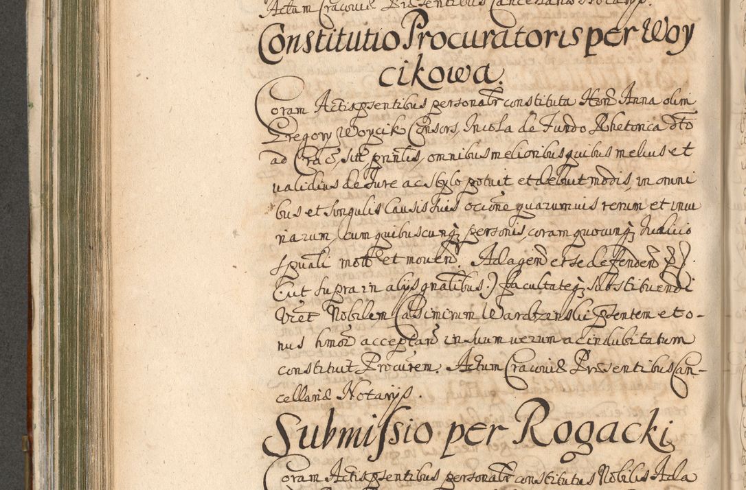 Zdjęcie nr 536 dla obiektu archiwalnego: Acta actorum, decretorum, sententiarum, erectionum, confirmationum, institutionum, resignationum, constitutionum, provisionum, quietationum, submissionum, protestationum, substitutionum R. D. Petri Gembicki, episcopi Cracoviensis, ducis Severiae in a. D. 1650 et 1651 acticatorum. Volumen V