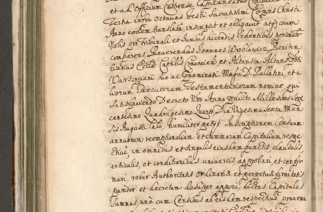Zdjęcie nr 522 dla obiektu archiwalnego: Acta actorum, decretorum, sententiarum, erectionum, confirmationum, institutionum, resignationum, constitutionum, provisionum, quietationum, submissionum, protestationum, substitutionum R. D. Petri Gembicki, episcopi Cracoviensis, ducis Severiae in a. D. 1650 et 1651 acticatorum. Volumen V