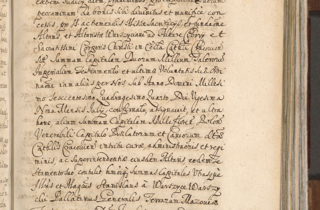 Zdjęcie nr 521 dla obiektu archiwalnego: Acta actorum, decretorum, sententiarum, erectionum, confirmationum, institutionum, resignationum, constitutionum, provisionum, quietationum, submissionum, protestationum, substitutionum R. D. Petri Gembicki, episcopi Cracoviensis, ducis Severiae in a. D. 1650 et 1651 acticatorum. Volumen V