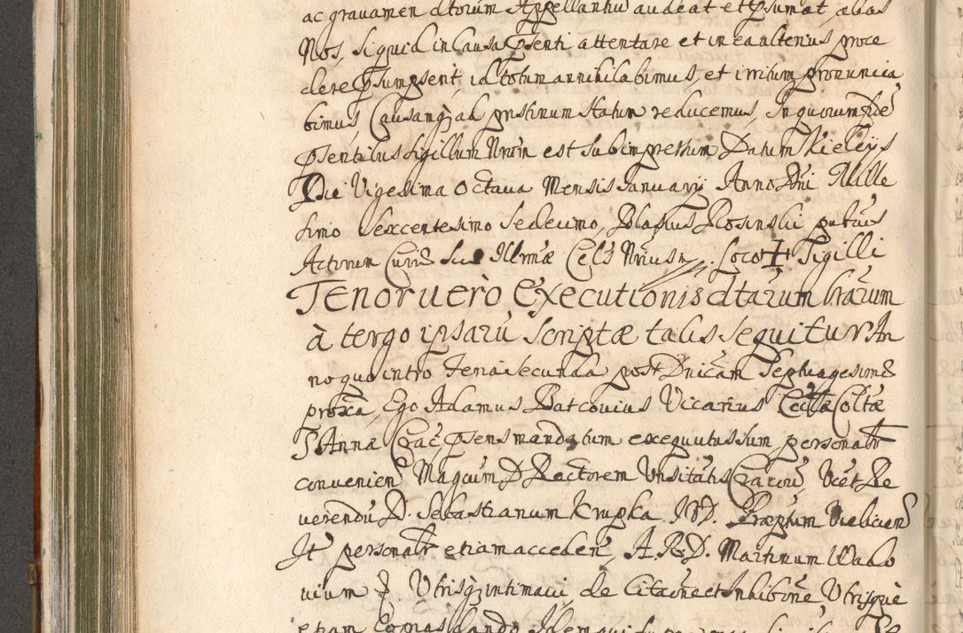 Zdjęcie nr 518 dla obiektu archiwalnego: Acta actorum, decretorum, sententiarum, erectionum, confirmationum, institutionum, resignationum, constitutionum, provisionum, quietationum, submissionum, protestationum, substitutionum R. D. Petri Gembicki, episcopi Cracoviensis, ducis Severiae in a. D. 1650 et 1651 acticatorum. Volumen V