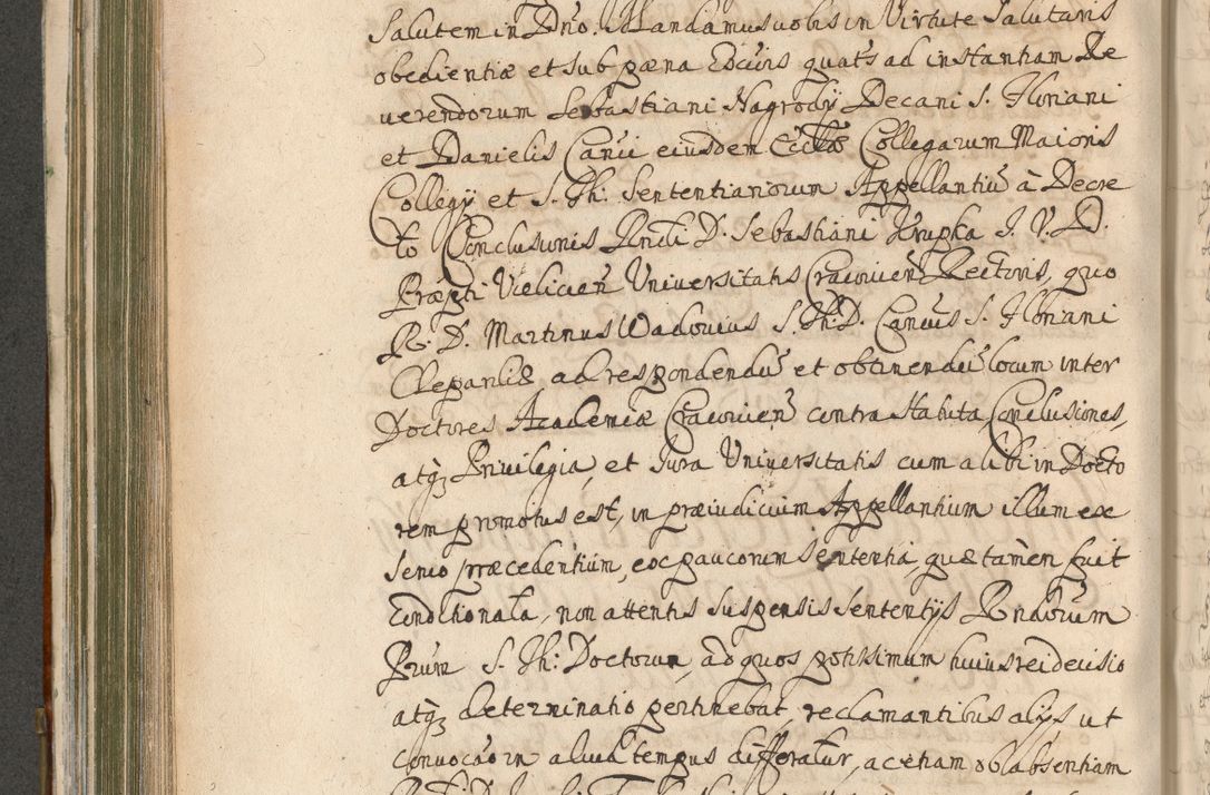 Zdjęcie nr 516 dla obiektu archiwalnego: Acta actorum, decretorum, sententiarum, erectionum, confirmationum, institutionum, resignationum, constitutionum, provisionum, quietationum, submissionum, protestationum, substitutionum R. D. Petri Gembicki, episcopi Cracoviensis, ducis Severiae in a. D. 1650 et 1651 acticatorum. Volumen V
