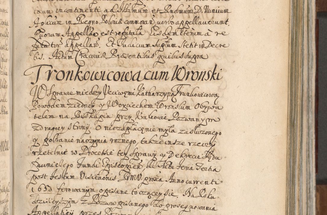 Zdjęcie nr 507 dla obiektu archiwalnego: Acta actorum, decretorum, sententiarum, erectionum, confirmationum, institutionum, resignationum, constitutionum, provisionum, quietationum, submissionum, protestationum, substitutionum R. D. Petri Gembicki, episcopi Cracoviensis, ducis Severiae in a. D. 1650 et 1651 acticatorum. Volumen V