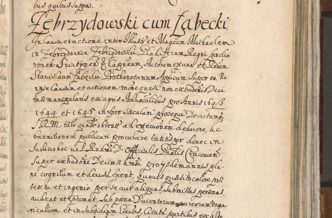 Zdjęcie nr 509 dla obiektu archiwalnego: Acta actorum, decretorum, sententiarum, erectionum, confirmationum, institutionum, resignationum, constitutionum, provisionum, quietationum, submissionum, protestationum, substitutionum R. D. Petri Gembicki, episcopi Cracoviensis, ducis Severiae in a. D. 1650 et 1651 acticatorum. Volumen V