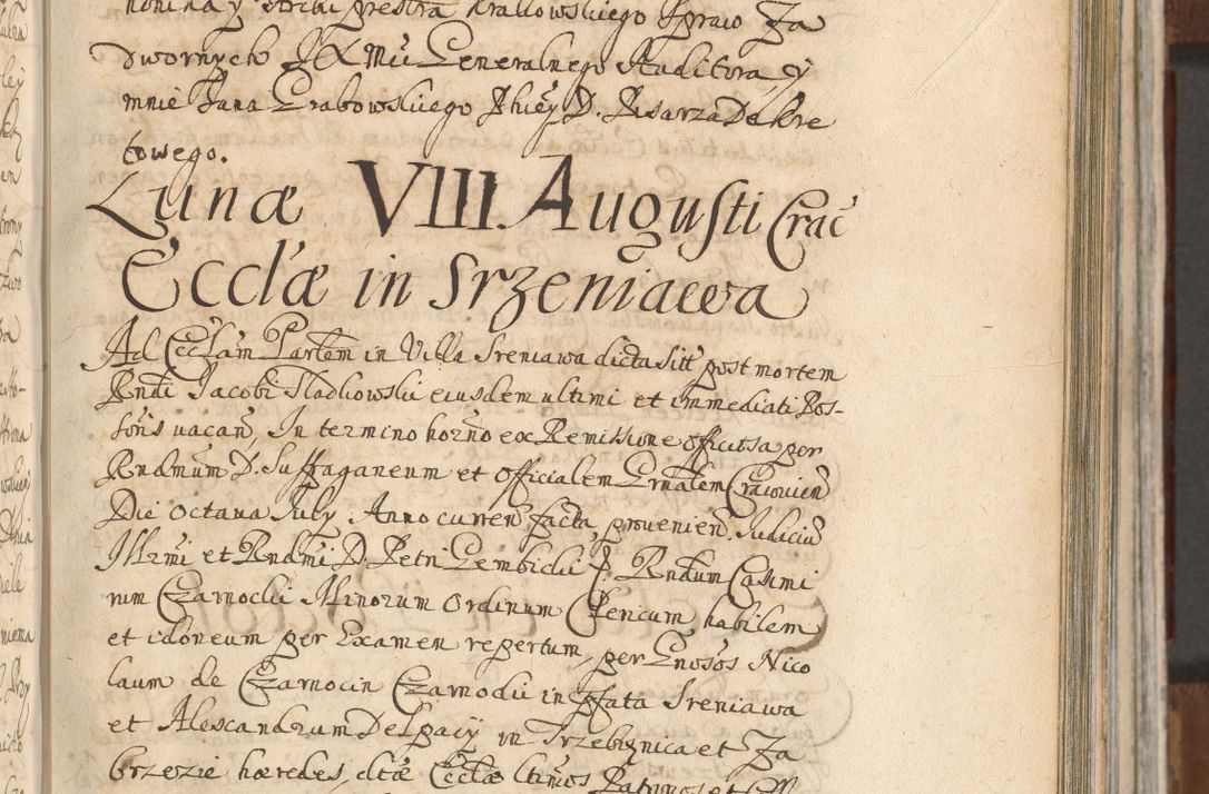 Zdjęcie nr 503 dla obiektu archiwalnego: Acta actorum, decretorum, sententiarum, erectionum, confirmationum, institutionum, resignationum, constitutionum, provisionum, quietationum, submissionum, protestationum, substitutionum R. D. Petri Gembicki, episcopi Cracoviensis, ducis Severiae in a. D. 1650 et 1651 acticatorum. Volumen V