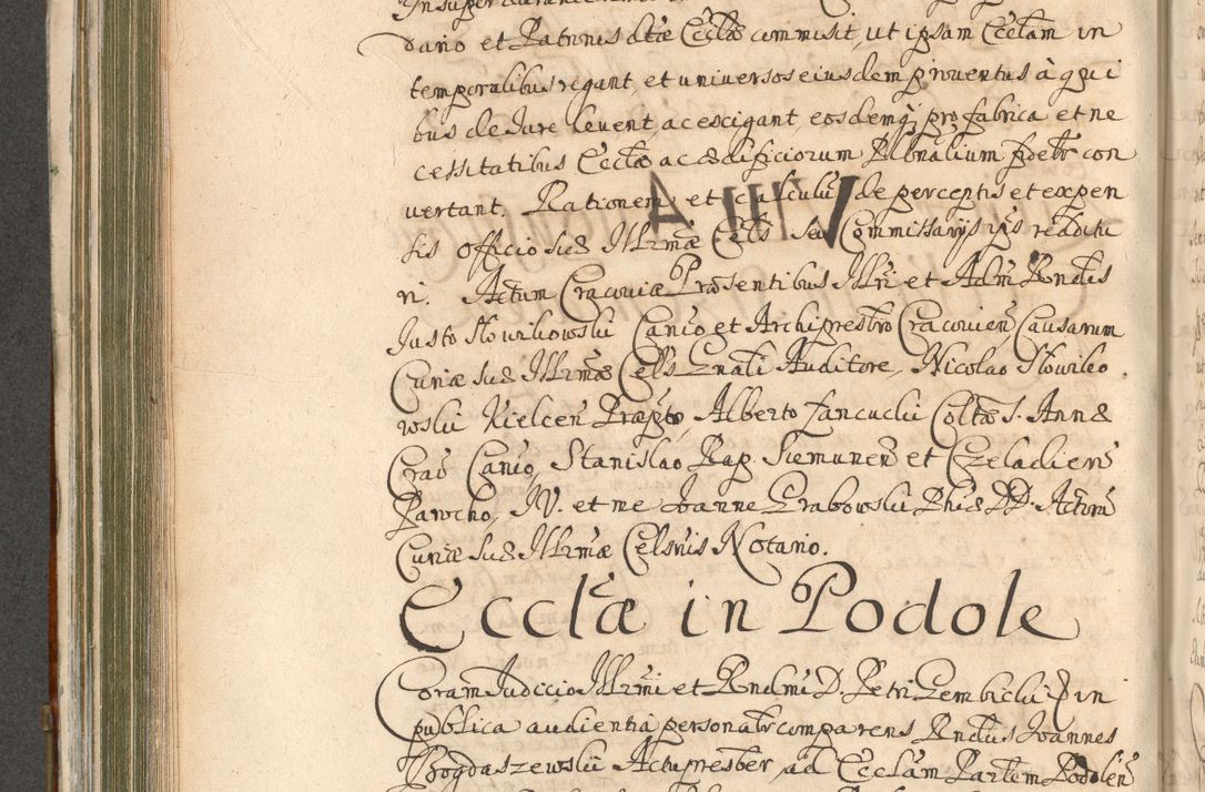 Zdjęcie nr 504 dla obiektu archiwalnego: Acta actorum, decretorum, sententiarum, erectionum, confirmationum, institutionum, resignationum, constitutionum, provisionum, quietationum, submissionum, protestationum, substitutionum R. D. Petri Gembicki, episcopi Cracoviensis, ducis Severiae in a. D. 1650 et 1651 acticatorum. Volumen V