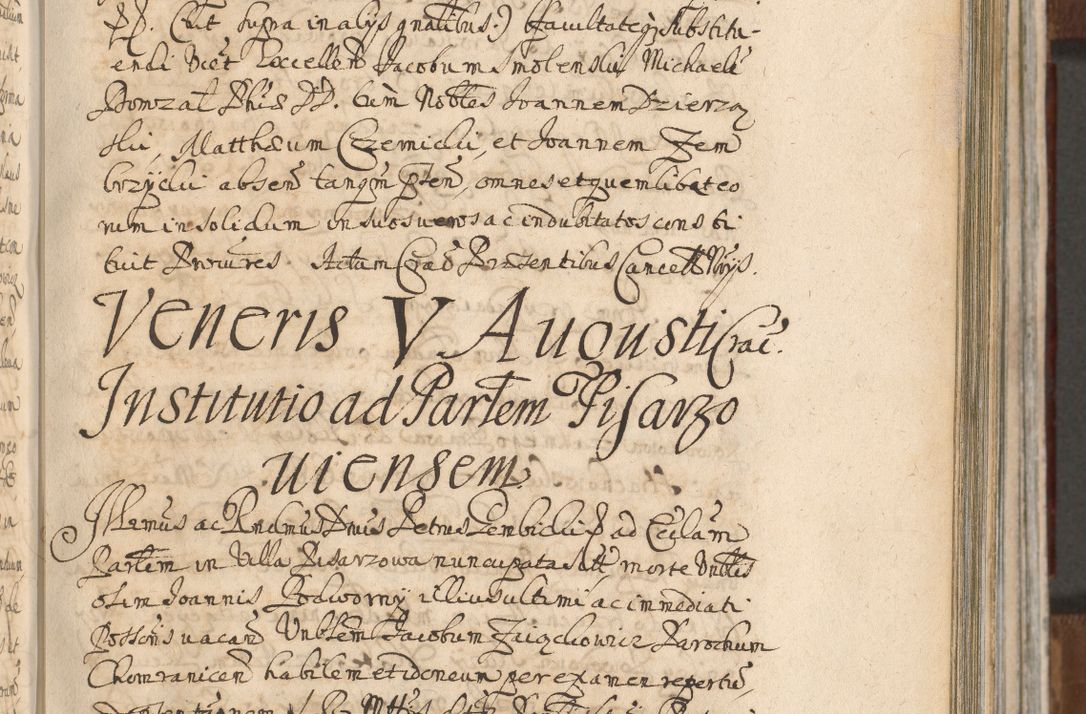 Zdjęcie nr 501 dla obiektu archiwalnego: Acta actorum, decretorum, sententiarum, erectionum, confirmationum, institutionum, resignationum, constitutionum, provisionum, quietationum, submissionum, protestationum, substitutionum R. D. Petri Gembicki, episcopi Cracoviensis, ducis Severiae in a. D. 1650 et 1651 acticatorum. Volumen V