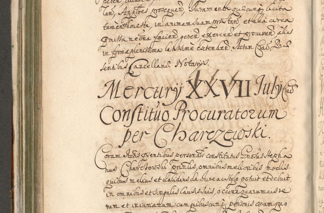 Zdjęcie nr 496 dla obiektu archiwalnego: Acta actorum, decretorum, sententiarum, erectionum, confirmationum, institutionum, resignationum, constitutionum, provisionum, quietationum, submissionum, protestationum, substitutionum R. D. Petri Gembicki, episcopi Cracoviensis, ducis Severiae in a. D. 1650 et 1651 acticatorum. Volumen V