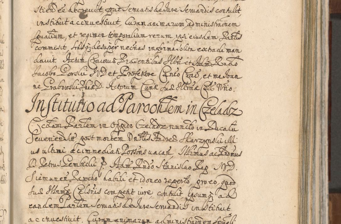 Zdjęcie nr 493 dla obiektu archiwalnego: Acta actorum, decretorum, sententiarum, erectionum, confirmationum, institutionum, resignationum, constitutionum, provisionum, quietationum, submissionum, protestationum, substitutionum R. D. Petri Gembicki, episcopi Cracoviensis, ducis Severiae in a. D. 1650 et 1651 acticatorum. Volumen V