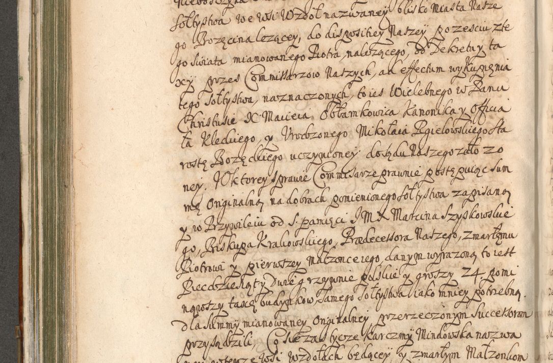 Zdjęcie nr 490 dla obiektu archiwalnego: Acta actorum, decretorum, sententiarum, erectionum, confirmationum, institutionum, resignationum, constitutionum, provisionum, quietationum, submissionum, protestationum, substitutionum R. D. Petri Gembicki, episcopi Cracoviensis, ducis Severiae in a. D. 1650 et 1651 acticatorum. Volumen V