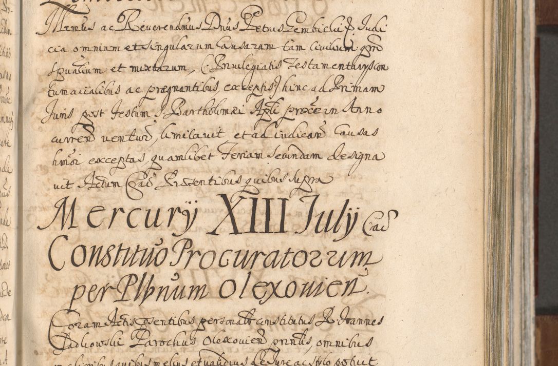 Zdjęcie nr 479 dla obiektu archiwalnego: Acta actorum, decretorum, sententiarum, erectionum, confirmationum, institutionum, resignationum, constitutionum, provisionum, quietationum, submissionum, protestationum, substitutionum R. D. Petri Gembicki, episcopi Cracoviensis, ducis Severiae in a. D. 1650 et 1651 acticatorum. Volumen V