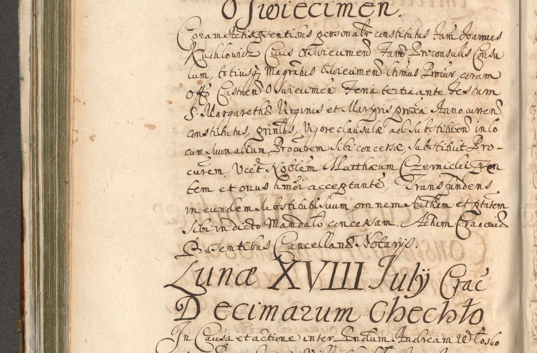 Zdjęcie nr 480 dla obiektu archiwalnego: Acta actorum, decretorum, sententiarum, erectionum, confirmationum, institutionum, resignationum, constitutionum, provisionum, quietationum, submissionum, protestationum, substitutionum R. D. Petri Gembicki, episcopi Cracoviensis, ducis Severiae in a. D. 1650 et 1651 acticatorum. Volumen V