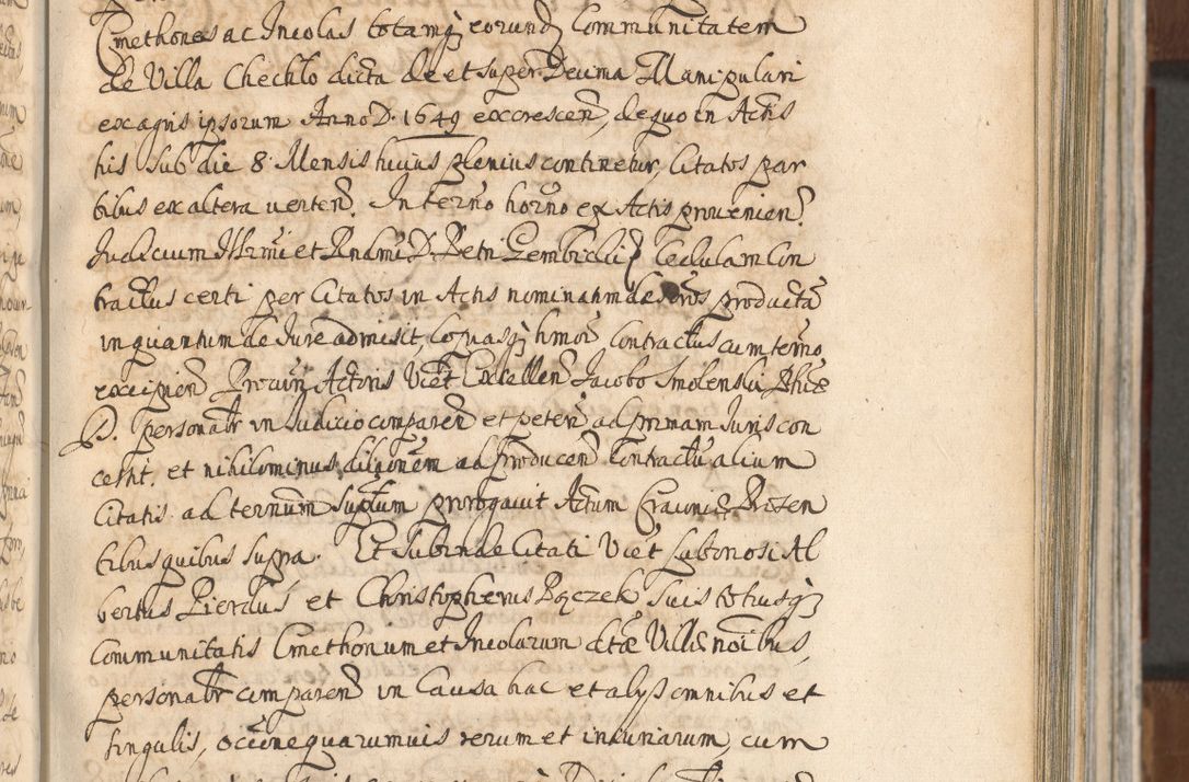 Zdjęcie nr 473 dla obiektu archiwalnego: Acta actorum, decretorum, sententiarum, erectionum, confirmationum, institutionum, resignationum, constitutionum, provisionum, quietationum, submissionum, protestationum, substitutionum R. D. Petri Gembicki, episcopi Cracoviensis, ducis Severiae in a. D. 1650 et 1651 acticatorum. Volumen V