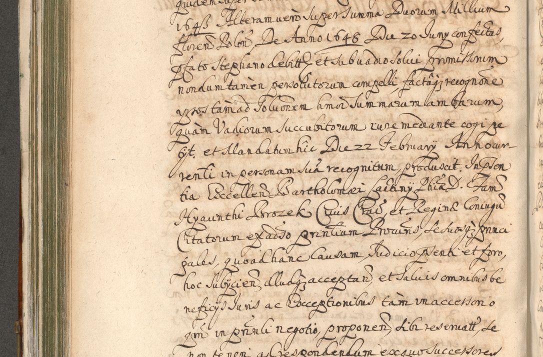 Zdjęcie nr 472 dla obiektu archiwalnego: Acta actorum, decretorum, sententiarum, erectionum, confirmationum, institutionum, resignationum, constitutionum, provisionum, quietationum, submissionum, protestationum, substitutionum R. D. Petri Gembicki, episcopi Cracoviensis, ducis Severiae in a. D. 1650 et 1651 acticatorum. Volumen V