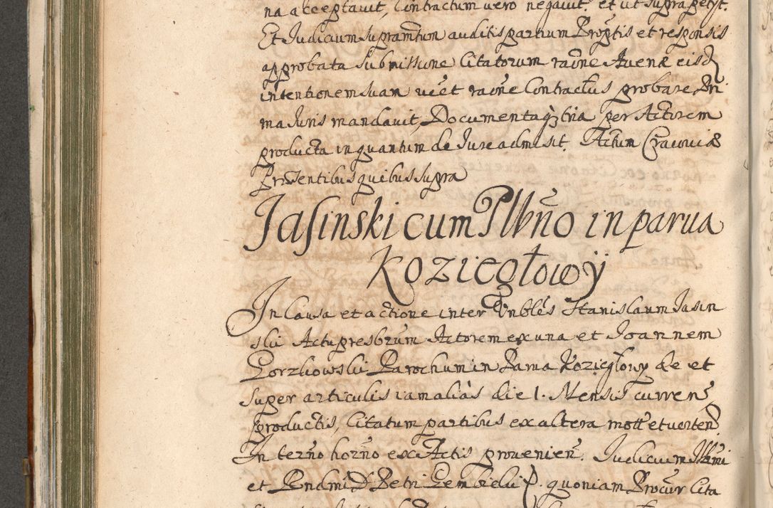 Zdjęcie nr 458 dla obiektu archiwalnego: Acta actorum, decretorum, sententiarum, erectionum, confirmationum, institutionum, resignationum, constitutionum, provisionum, quietationum, submissionum, protestationum, substitutionum R. D. Petri Gembicki, episcopi Cracoviensis, ducis Severiae in a. D. 1650 et 1651 acticatorum. Volumen V