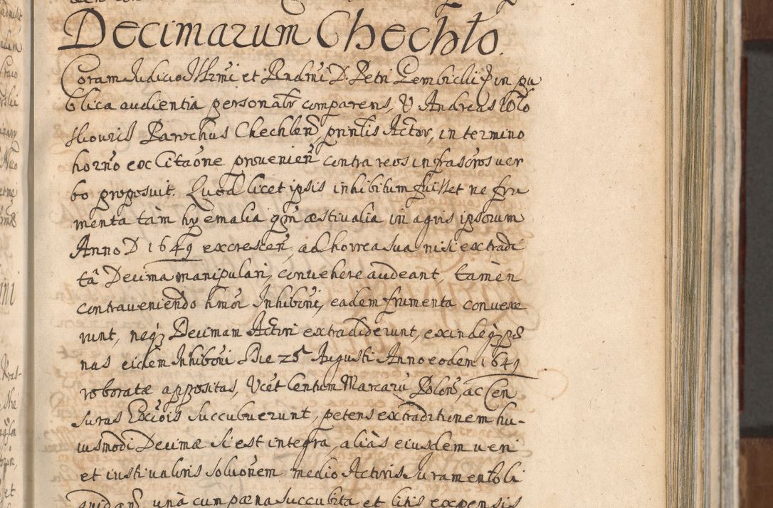 Zdjęcie nr 457 dla obiektu archiwalnego: Acta actorum, decretorum, sententiarum, erectionum, confirmationum, institutionum, resignationum, constitutionum, provisionum, quietationum, submissionum, protestationum, substitutionum R. D. Petri Gembicki, episcopi Cracoviensis, ducis Severiae in a. D. 1650 et 1651 acticatorum. Volumen V