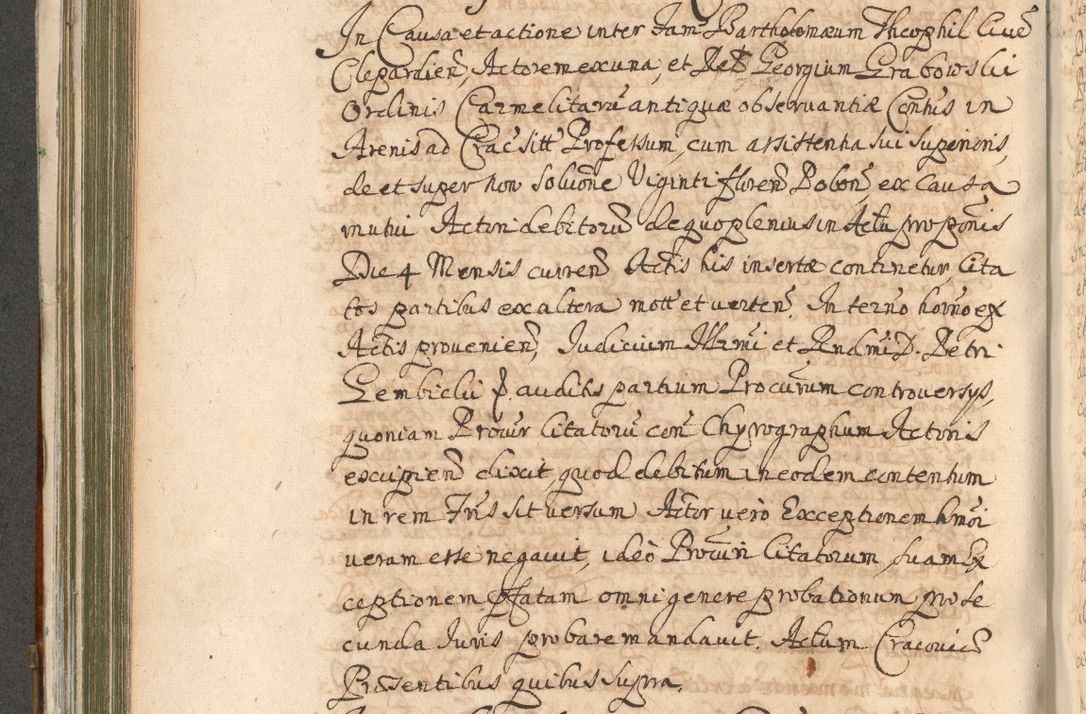 Zdjęcie nr 450 dla obiektu archiwalnego: Acta actorum, decretorum, sententiarum, erectionum, confirmationum, institutionum, resignationum, constitutionum, provisionum, quietationum, submissionum, protestationum, substitutionum R. D. Petri Gembicki, episcopi Cracoviensis, ducis Severiae in a. D. 1650 et 1651 acticatorum. Volumen V