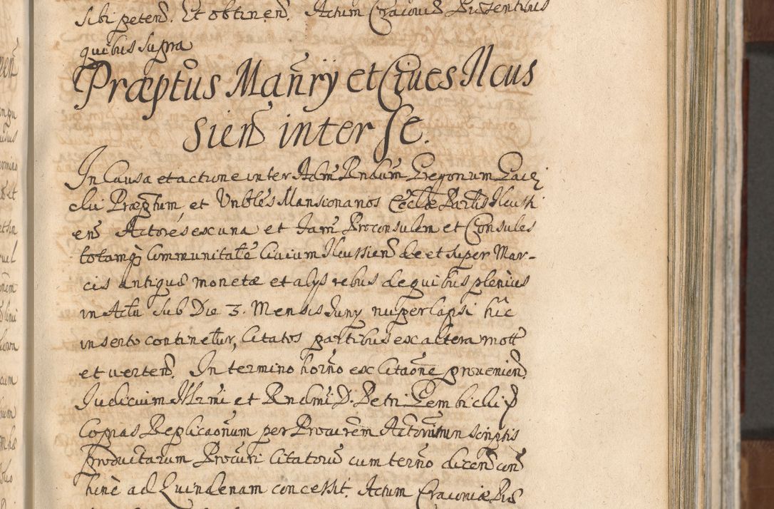 Zdjęcie nr 447 dla obiektu archiwalnego: Acta actorum, decretorum, sententiarum, erectionum, confirmationum, institutionum, resignationum, constitutionum, provisionum, quietationum, submissionum, protestationum, substitutionum R. D. Petri Gembicki, episcopi Cracoviensis, ducis Severiae in a. D. 1650 et 1651 acticatorum. Volumen V