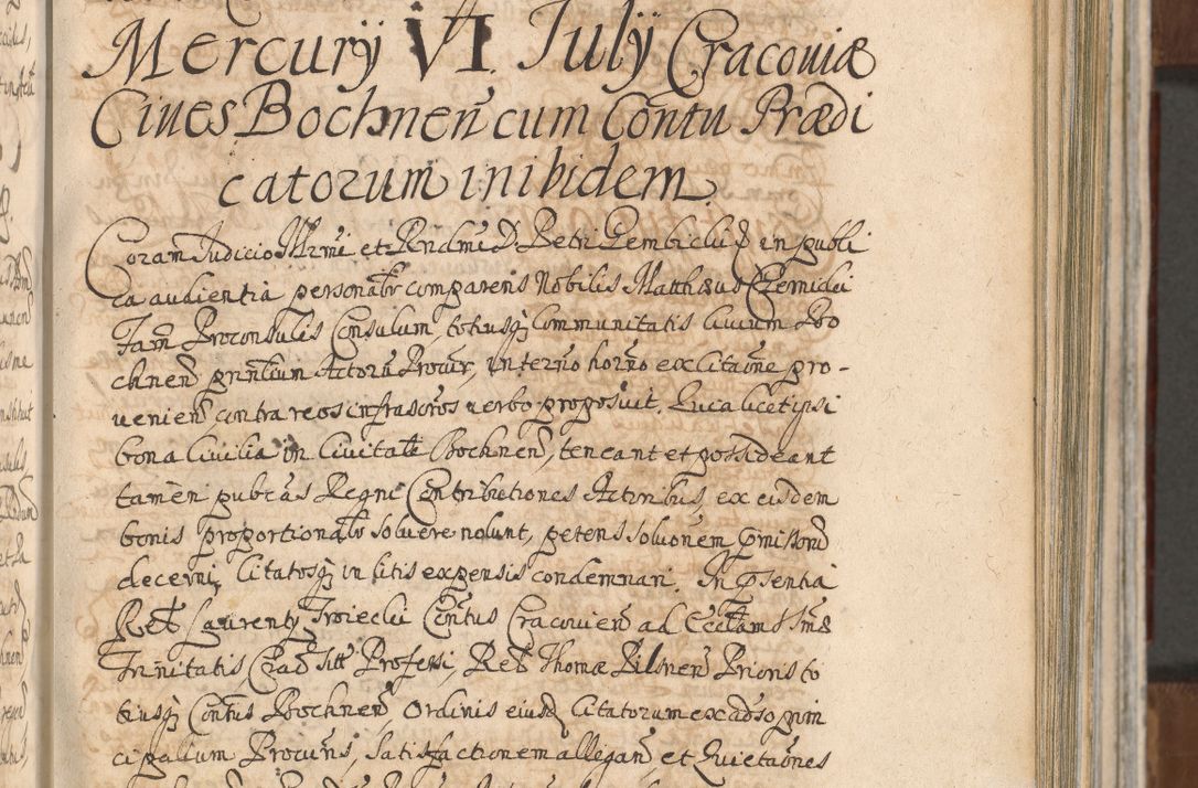 Zdjęcie nr 445 dla obiektu archiwalnego: Acta actorum, decretorum, sententiarum, erectionum, confirmationum, institutionum, resignationum, constitutionum, provisionum, quietationum, submissionum, protestationum, substitutionum R. D. Petri Gembicki, episcopi Cracoviensis, ducis Severiae in a. D. 1650 et 1651 acticatorum. Volumen V