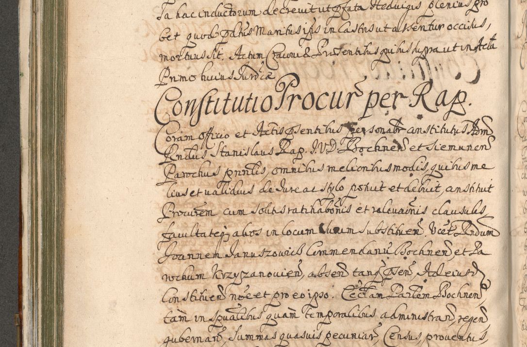 Zdjęcie nr 444 dla obiektu archiwalnego: Acta actorum, decretorum, sententiarum, erectionum, confirmationum, institutionum, resignationum, constitutionum, provisionum, quietationum, submissionum, protestationum, substitutionum R. D. Petri Gembicki, episcopi Cracoviensis, ducis Severiae in a. D. 1650 et 1651 acticatorum. Volumen V