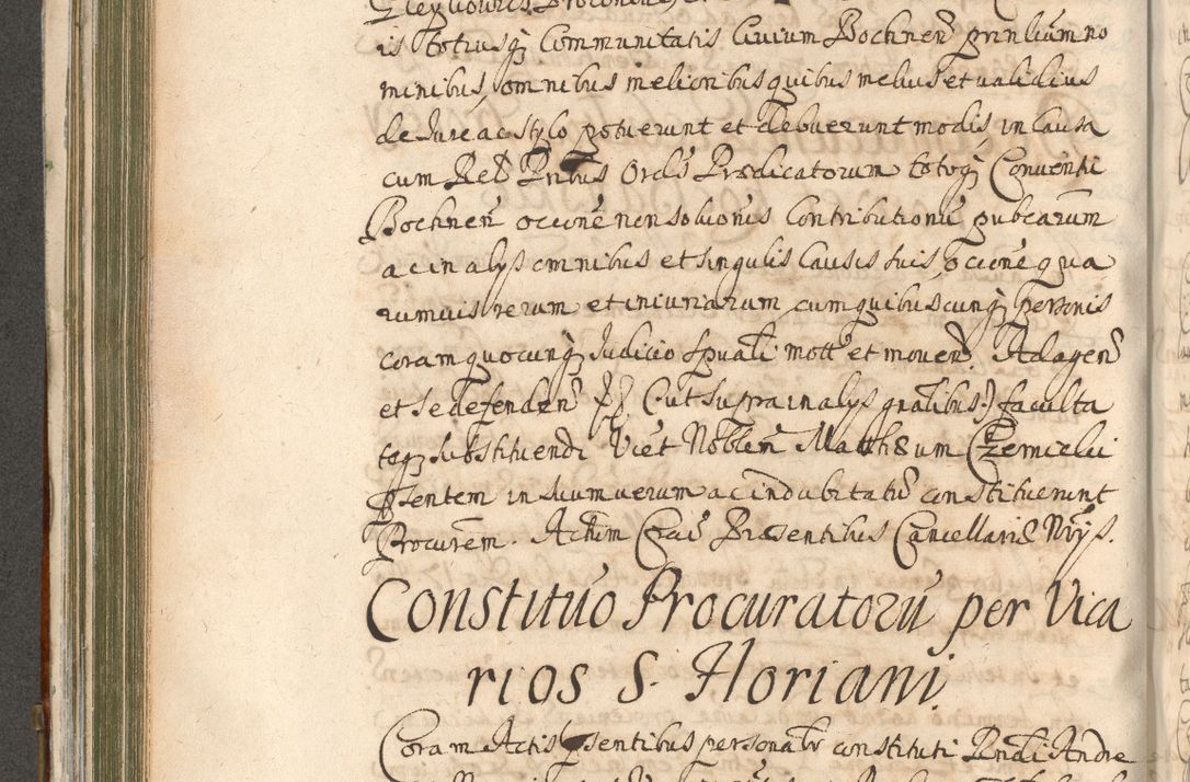 Zdjęcie nr 442 dla obiektu archiwalnego: Acta actorum, decretorum, sententiarum, erectionum, confirmationum, institutionum, resignationum, constitutionum, provisionum, quietationum, submissionum, protestationum, substitutionum R. D. Petri Gembicki, episcopi Cracoviensis, ducis Severiae in a. D. 1650 et 1651 acticatorum. Volumen V