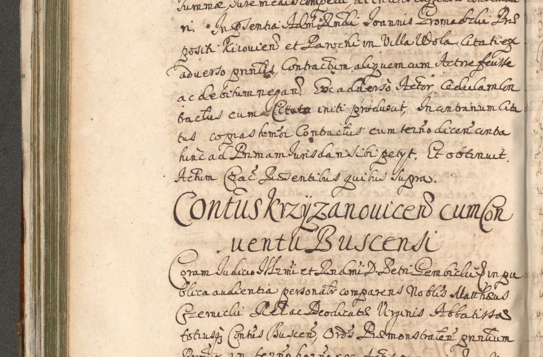 Zdjęcie nr 440 dla obiektu archiwalnego: Acta actorum, decretorum, sententiarum, erectionum, confirmationum, institutionum, resignationum, constitutionum, provisionum, quietationum, submissionum, protestationum, substitutionum R. D. Petri Gembicki, episcopi Cracoviensis, ducis Severiae in a. D. 1650 et 1651 acticatorum. Volumen V