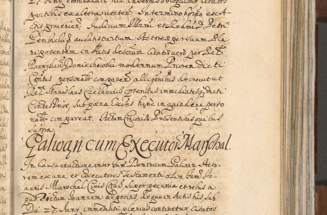 Zdjęcie nr 435 dla obiektu archiwalnego: Acta actorum, decretorum, sententiarum, erectionum, confirmationum, institutionum, resignationum, constitutionum, provisionum, quietationum, submissionum, protestationum, substitutionum R. D. Petri Gembicki, episcopi Cracoviensis, ducis Severiae in a. D. 1650 et 1651 acticatorum. Volumen V