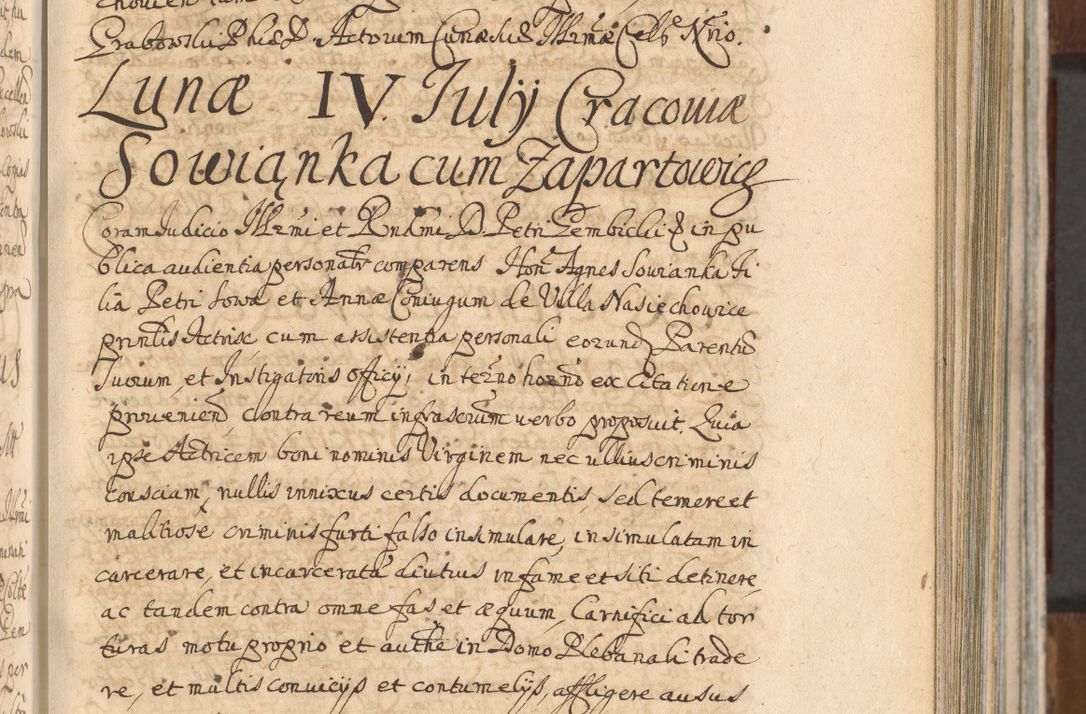 Zdjęcie nr 429 dla obiektu archiwalnego: Acta actorum, decretorum, sententiarum, erectionum, confirmationum, institutionum, resignationum, constitutionum, provisionum, quietationum, submissionum, protestationum, substitutionum R. D. Petri Gembicki, episcopi Cracoviensis, ducis Severiae in a. D. 1650 et 1651 acticatorum. Volumen V