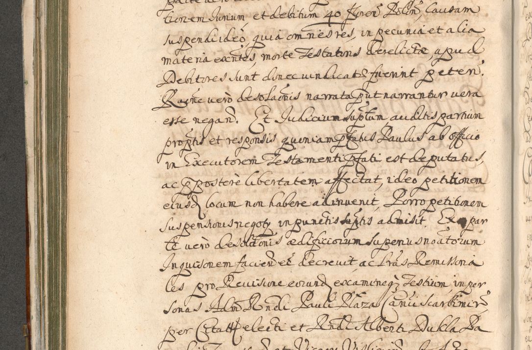 Zdjęcie nr 426 dla obiektu archiwalnego: Acta actorum, decretorum, sententiarum, erectionum, confirmationum, institutionum, resignationum, constitutionum, provisionum, quietationum, submissionum, protestationum, substitutionum R. D. Petri Gembicki, episcopi Cracoviensis, ducis Severiae in a. D. 1650 et 1651 acticatorum. Volumen V
