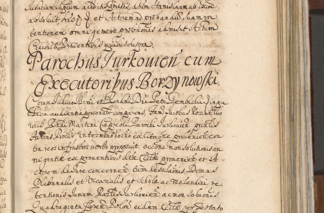 Zdjęcie nr 425 dla obiektu archiwalnego: Acta actorum, decretorum, sententiarum, erectionum, confirmationum, institutionum, resignationum, constitutionum, provisionum, quietationum, submissionum, protestationum, substitutionum R. D. Petri Gembicki, episcopi Cracoviensis, ducis Severiae in a. D. 1650 et 1651 acticatorum. Volumen V