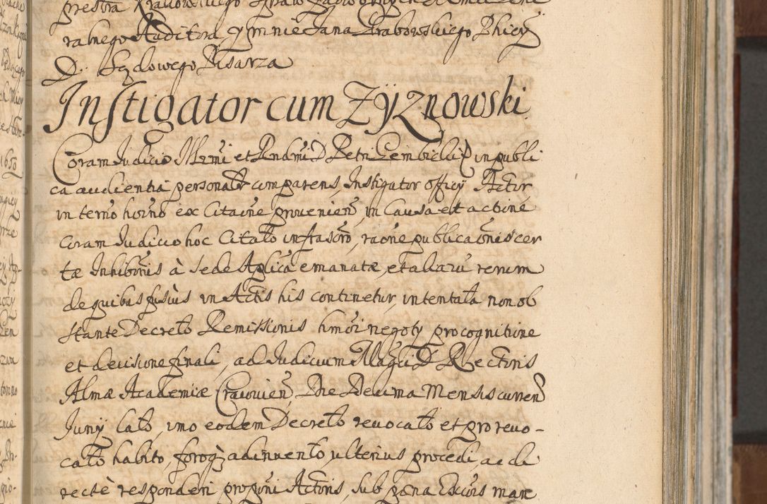 Zdjęcie nr 421 dla obiektu archiwalnego: Acta actorum, decretorum, sententiarum, erectionum, confirmationum, institutionum, resignationum, constitutionum, provisionum, quietationum, submissionum, protestationum, substitutionum R. D. Petri Gembicki, episcopi Cracoviensis, ducis Severiae in a. D. 1650 et 1651 acticatorum. Volumen V