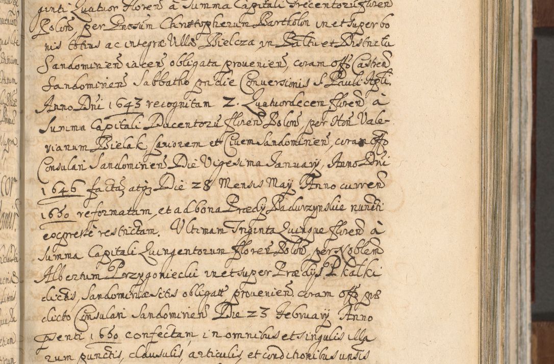 Zdjęcie nr 415 dla obiektu archiwalnego: Acta actorum, decretorum, sententiarum, erectionum, confirmationum, institutionum, resignationum, constitutionum, provisionum, quietationum, submissionum, protestationum, substitutionum R. D. Petri Gembicki, episcopi Cracoviensis, ducis Severiae in a. D. 1650 et 1651 acticatorum. Volumen V