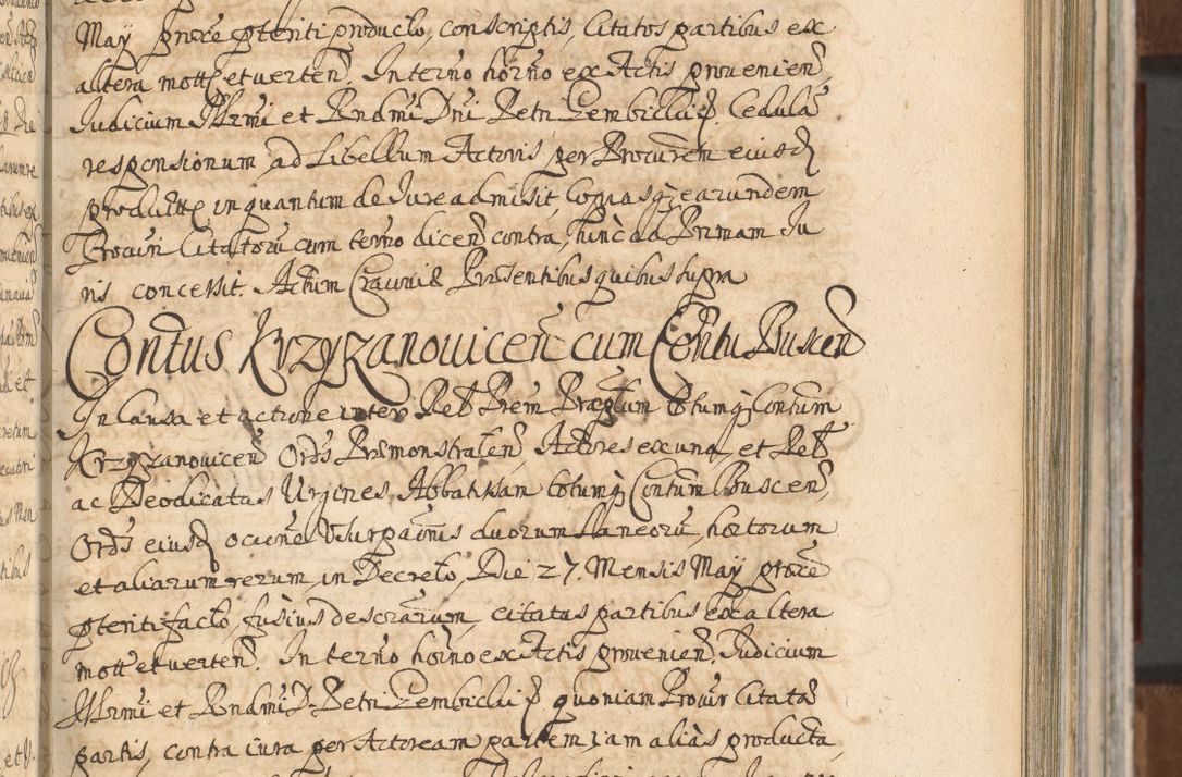 Zdjęcie nr 413 dla obiektu archiwalnego: Acta actorum, decretorum, sententiarum, erectionum, confirmationum, institutionum, resignationum, constitutionum, provisionum, quietationum, submissionum, protestationum, substitutionum R. D. Petri Gembicki, episcopi Cracoviensis, ducis Severiae in a. D. 1650 et 1651 acticatorum. Volumen V
