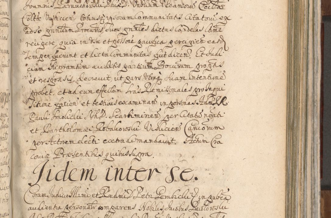 Zdjęcie nr 603 dla obiektu archiwalnego: Acta actorum, decretorum, sententiarum, erectionum, confirmationum, institutionum, resignationum, constitutionum, provisionum, quietationum, submissionum, protestationum, substitutionum R. D. Petri Gembicki, episcopi Cracoviensis, ducis Severiae in a. D. 1650 et 1651 acticatorum. Volumen V