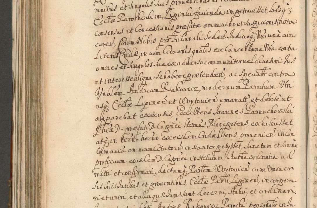 Zdjęcie nr 800 dla obiektu archiwalnego: Acta actorum, decretorum, sententiarum, erectionum, confirmationum, institutionum, resignationum, constitutionum, provisionum, quietationum, submissionum, protestationum, substitutionum R. D. Petri Gembicki, episcopi Cracoviensis, ducis Severiae in a. D. 1650 et 1651 acticatorum. Volumen V