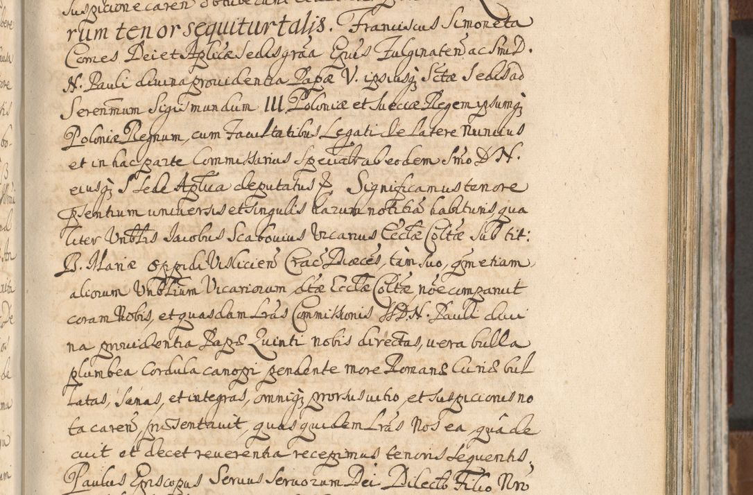 Zdjęcie nr 787 dla obiektu archiwalnego: Acta actorum, decretorum, sententiarum, erectionum, confirmationum, institutionum, resignationum, constitutionum, provisionum, quietationum, submissionum, protestationum, substitutionum R. D. Petri Gembicki, episcopi Cracoviensis, ducis Severiae in a. D. 1650 et 1651 acticatorum. Volumen V