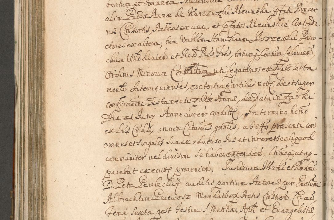 Zdjęcie nr 782 dla obiektu archiwalnego: Acta actorum, decretorum, sententiarum, erectionum, confirmationum, institutionum, resignationum, constitutionum, provisionum, quietationum, submissionum, protestationum, substitutionum R. D. Petri Gembicki, episcopi Cracoviensis, ducis Severiae in a. D. 1650 et 1651 acticatorum. Volumen V