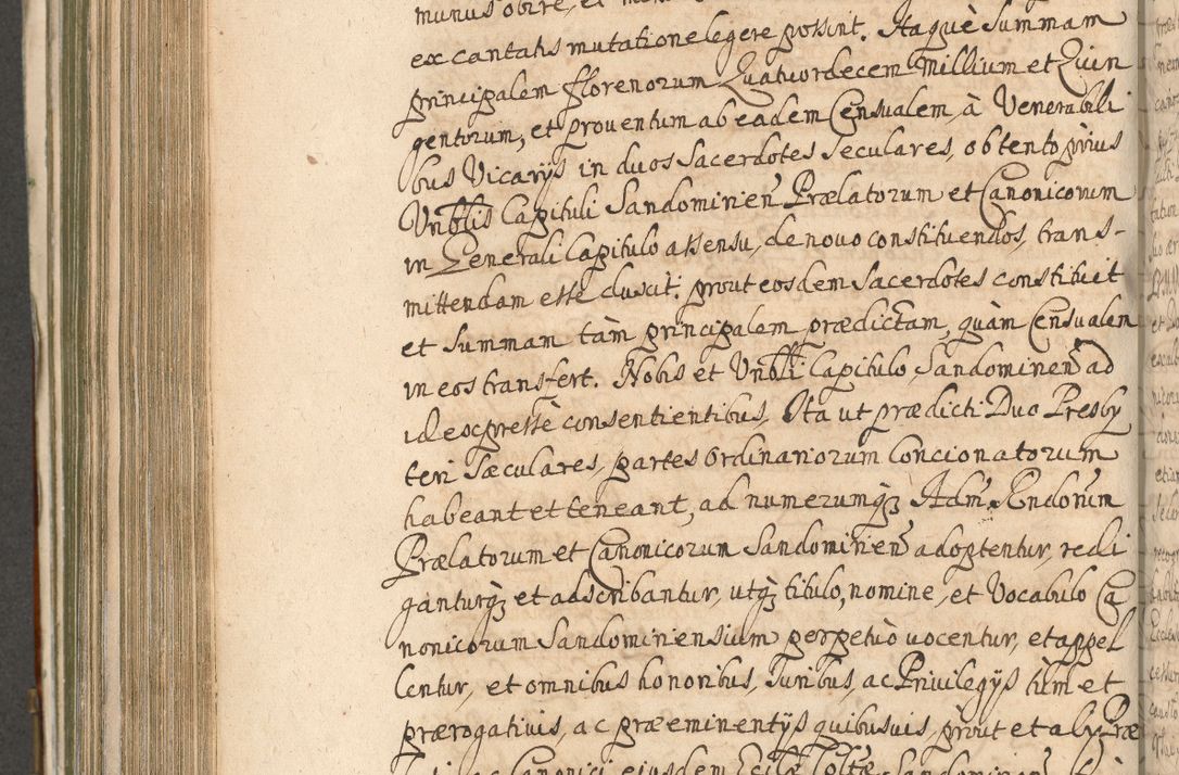Zdjęcie nr 768 dla obiektu archiwalnego: Acta actorum, decretorum, sententiarum, erectionum, confirmationum, institutionum, resignationum, constitutionum, provisionum, quietationum, submissionum, protestationum, substitutionum R. D. Petri Gembicki, episcopi Cracoviensis, ducis Severiae in a. D. 1650 et 1651 acticatorum. Volumen V