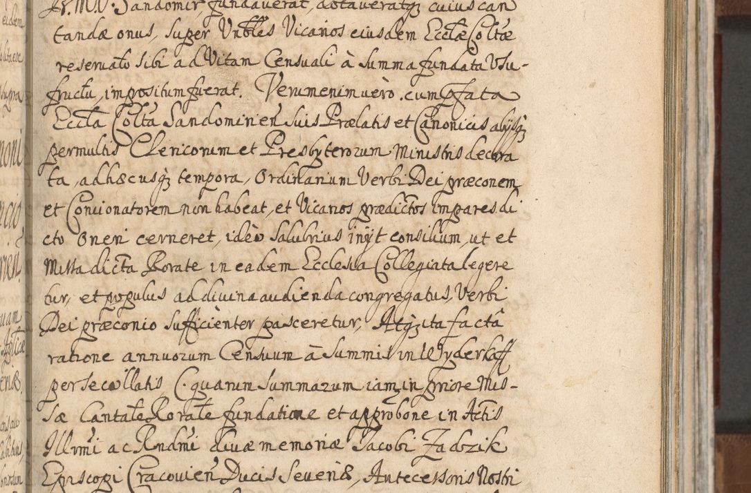 Zdjęcie nr 767 dla obiektu archiwalnego: Acta actorum, decretorum, sententiarum, erectionum, confirmationum, institutionum, resignationum, constitutionum, provisionum, quietationum, submissionum, protestationum, substitutionum R. D. Petri Gembicki, episcopi Cracoviensis, ducis Severiae in a. D. 1650 et 1651 acticatorum. Volumen V