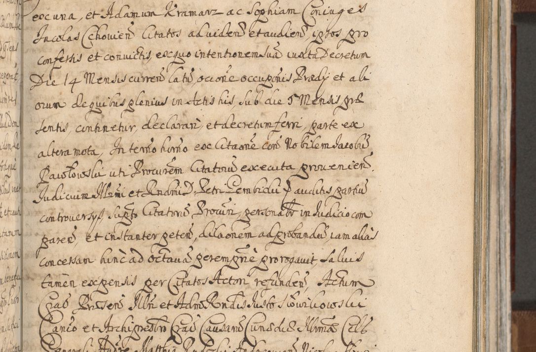 Zdjęcie nr 761 dla obiektu archiwalnego: Acta actorum, decretorum, sententiarum, erectionum, confirmationum, institutionum, resignationum, constitutionum, provisionum, quietationum, submissionum, protestationum, substitutionum R. D. Petri Gembicki, episcopi Cracoviensis, ducis Severiae in a. D. 1650 et 1651 acticatorum. Volumen V