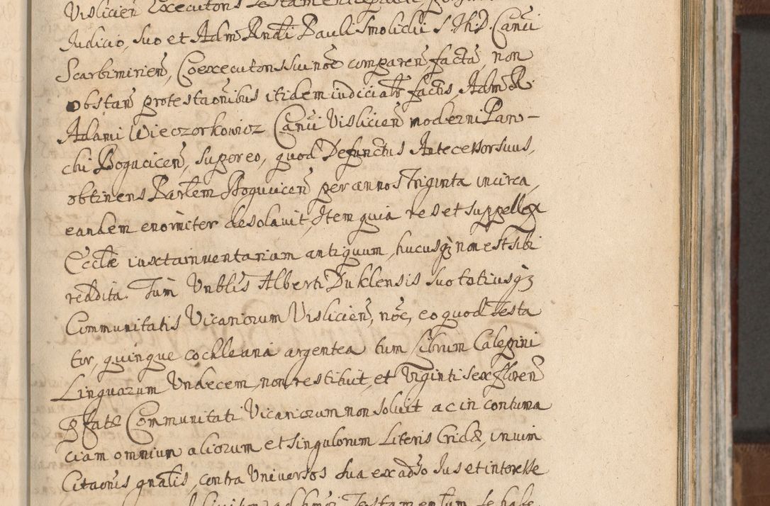 Zdjęcie nr 757 dla obiektu archiwalnego: Acta actorum, decretorum, sententiarum, erectionum, confirmationum, institutionum, resignationum, constitutionum, provisionum, quietationum, submissionum, protestationum, substitutionum R. D. Petri Gembicki, episcopi Cracoviensis, ducis Severiae in a. D. 1650 et 1651 acticatorum. Volumen V
