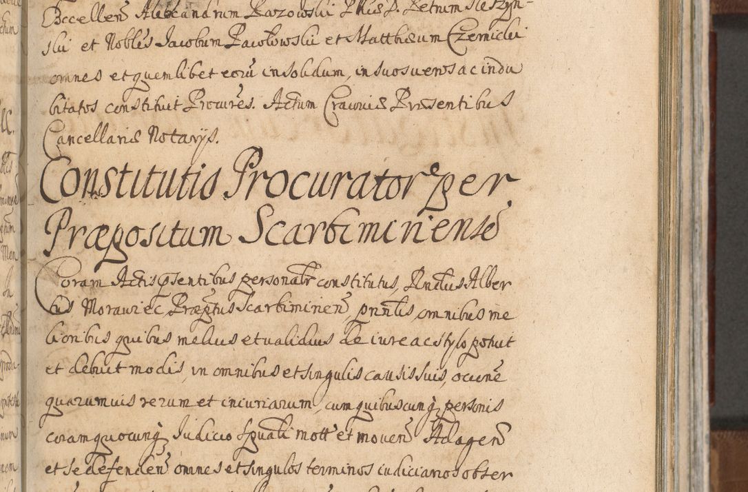 Zdjęcie nr 751 dla obiektu archiwalnego: Acta actorum, decretorum, sententiarum, erectionum, confirmationum, institutionum, resignationum, constitutionum, provisionum, quietationum, submissionum, protestationum, substitutionum R. D. Petri Gembicki, episcopi Cracoviensis, ducis Severiae in a. D. 1650 et 1651 acticatorum. Volumen V