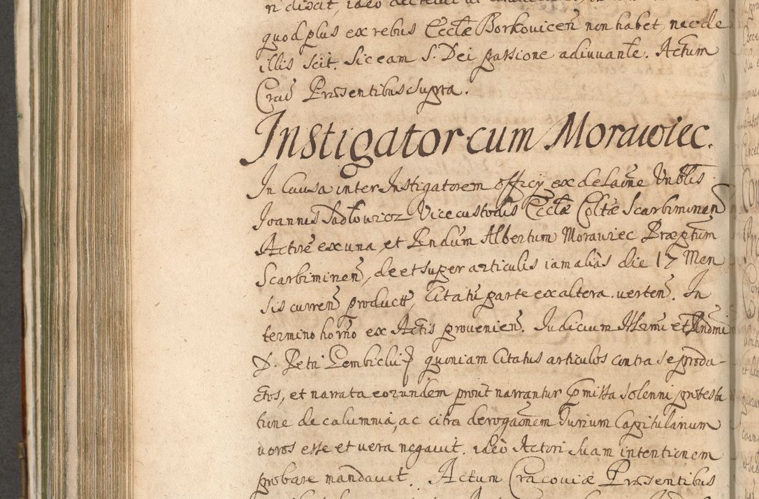 Zdjęcie nr 750 dla obiektu archiwalnego: Acta actorum, decretorum, sententiarum, erectionum, confirmationum, institutionum, resignationum, constitutionum, provisionum, quietationum, submissionum, protestationum, substitutionum R. D. Petri Gembicki, episcopi Cracoviensis, ducis Severiae in a. D. 1650 et 1651 acticatorum. Volumen V