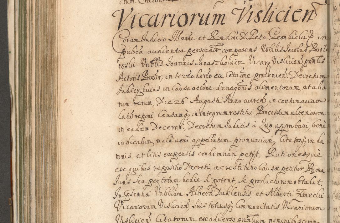 Zdjęcie nr 748 dla obiektu archiwalnego: Acta actorum, decretorum, sententiarum, erectionum, confirmationum, institutionum, resignationum, constitutionum, provisionum, quietationum, submissionum, protestationum, substitutionum R. D. Petri Gembicki, episcopi Cracoviensis, ducis Severiae in a. D. 1650 et 1651 acticatorum. Volumen V