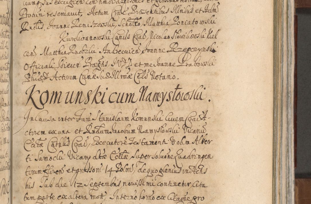 Zdjęcie nr 737 dla obiektu archiwalnego: Acta actorum, decretorum, sententiarum, erectionum, confirmationum, institutionum, resignationum, constitutionum, provisionum, quietationum, submissionum, protestationum, substitutionum R. D. Petri Gembicki, episcopi Cracoviensis, ducis Severiae in a. D. 1650 et 1651 acticatorum. Volumen V