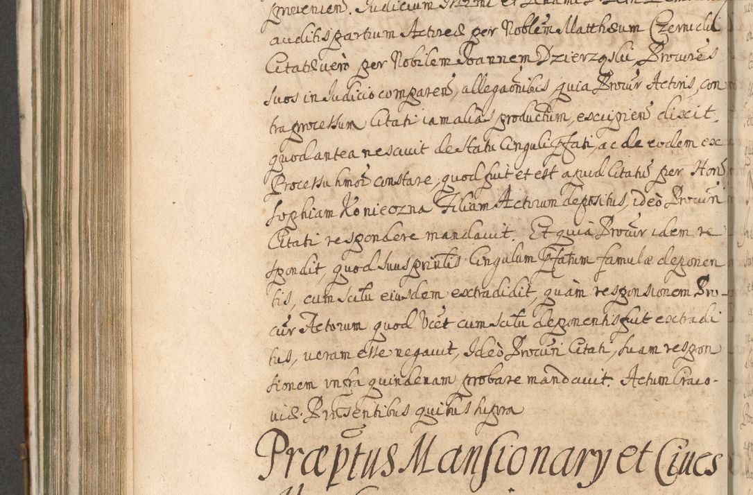 Zdjęcie nr 732 dla obiektu archiwalnego: Acta actorum, decretorum, sententiarum, erectionum, confirmationum, institutionum, resignationum, constitutionum, provisionum, quietationum, submissionum, protestationum, substitutionum R. D. Petri Gembicki, episcopi Cracoviensis, ducis Severiae in a. D. 1650 et 1651 acticatorum. Volumen V