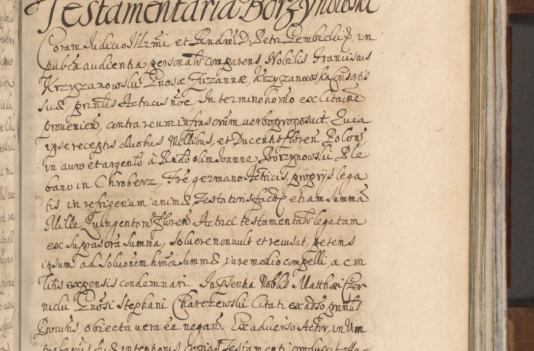 Zdjęcie nr 731 dla obiektu archiwalnego: Acta actorum, decretorum, sententiarum, erectionum, confirmationum, institutionum, resignationum, constitutionum, provisionum, quietationum, submissionum, protestationum, substitutionum R. D. Petri Gembicki, episcopi Cracoviensis, ducis Severiae in a. D. 1650 et 1651 acticatorum. Volumen V