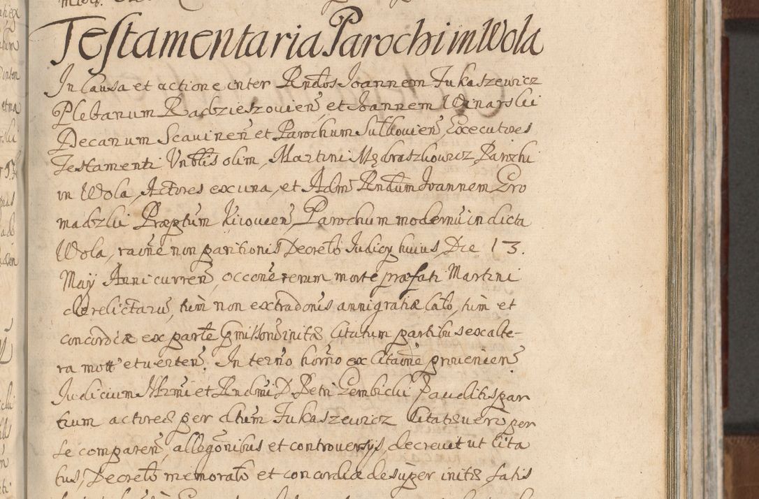 Zdjęcie nr 721 dla obiektu archiwalnego: Acta actorum, decretorum, sententiarum, erectionum, confirmationum, institutionum, resignationum, constitutionum, provisionum, quietationum, submissionum, protestationum, substitutionum R. D. Petri Gembicki, episcopi Cracoviensis, ducis Severiae in a. D. 1650 et 1651 acticatorum. Volumen V