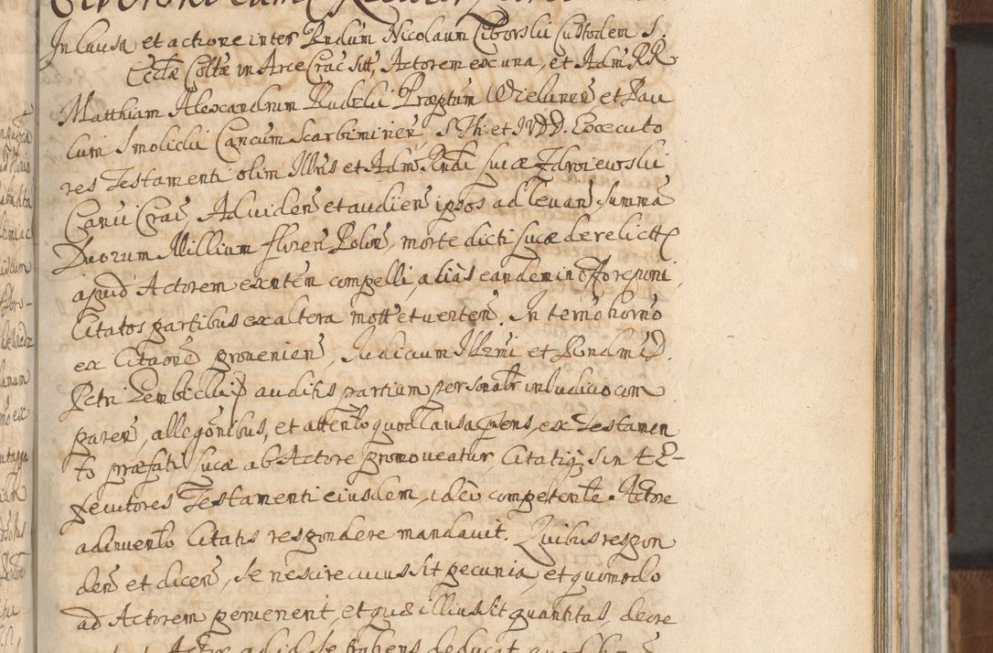 Zdjęcie nr 717 dla obiektu archiwalnego: Acta actorum, decretorum, sententiarum, erectionum, confirmationum, institutionum, resignationum, constitutionum, provisionum, quietationum, submissionum, protestationum, substitutionum R. D. Petri Gembicki, episcopi Cracoviensis, ducis Severiae in a. D. 1650 et 1651 acticatorum. Volumen V